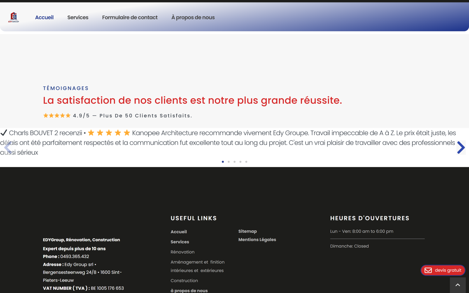 Avant — Témoignages EDY Group