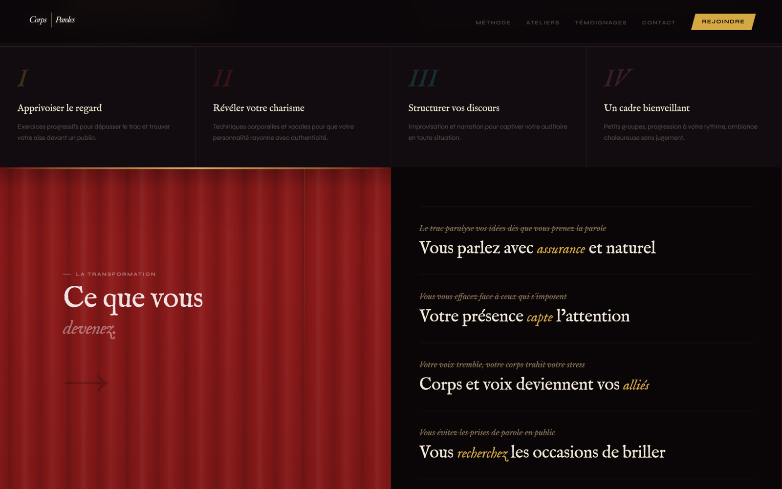 Après — Section Méthode