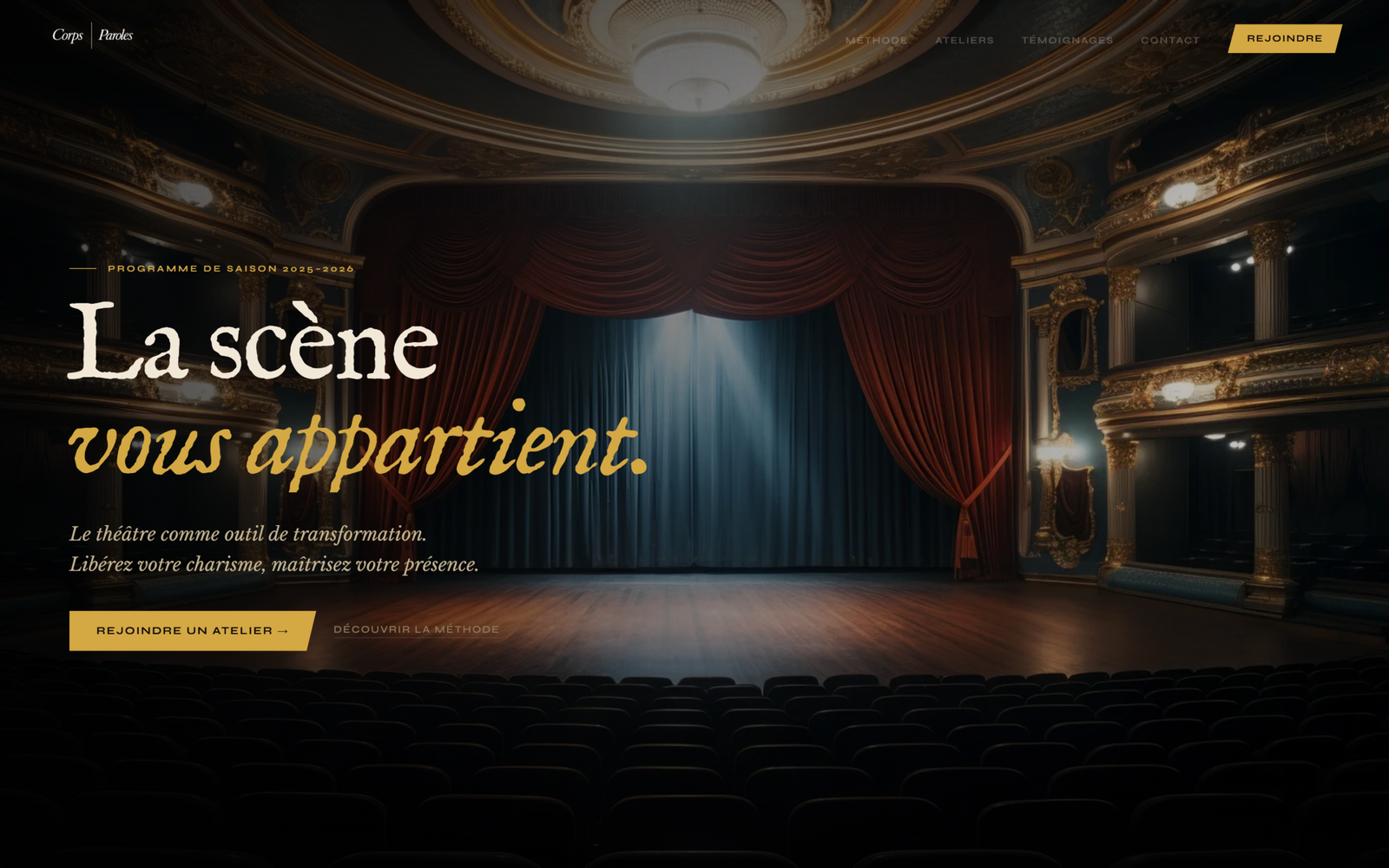 Corps en Paroles — Ateliers théâtre prise de parole Etterbeek