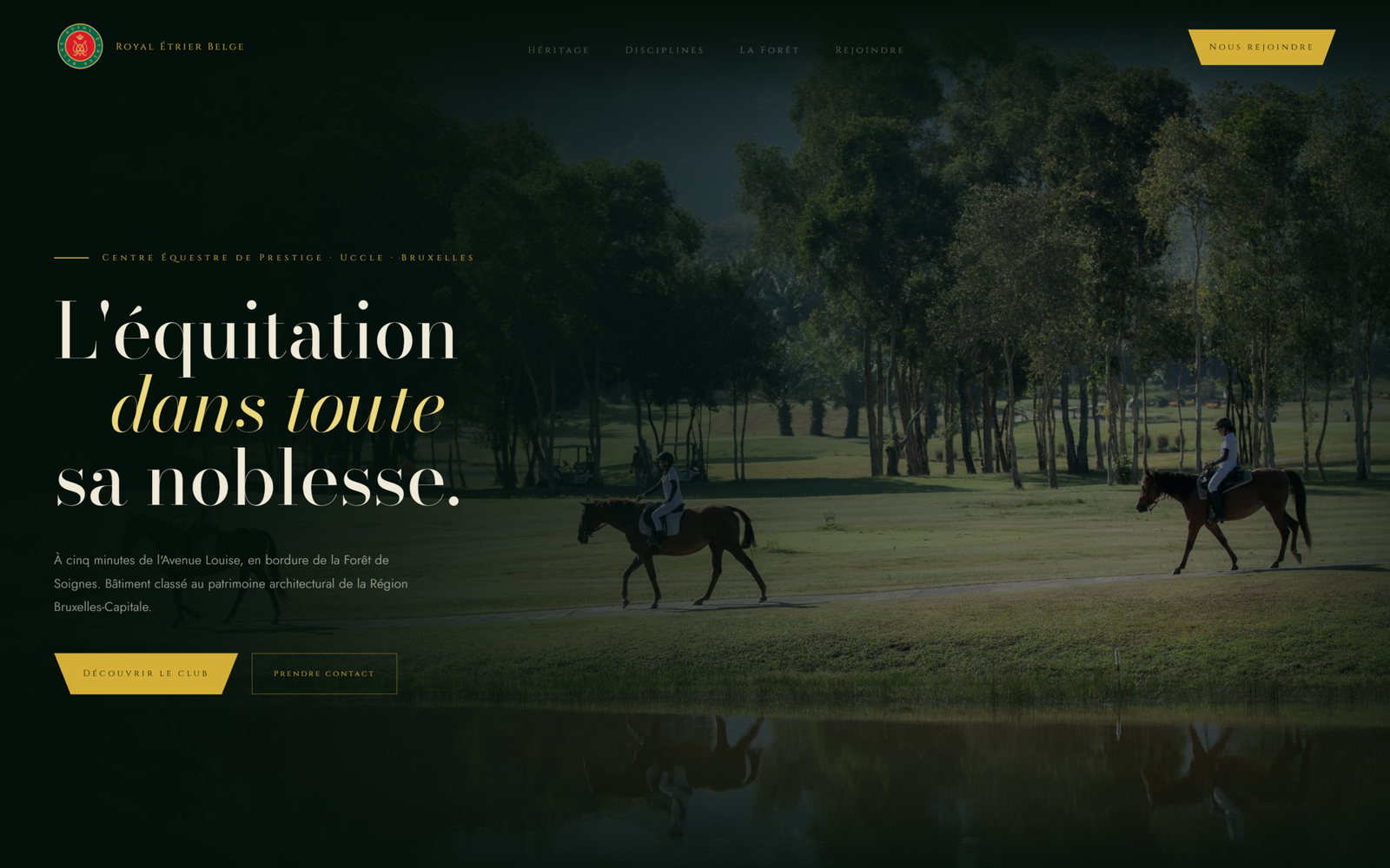 Royal Étrier Belge — Centre équestre de prestige Uccle Bruxelles